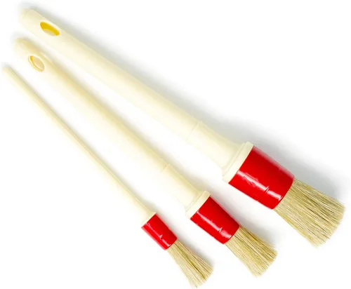 Cord - Pincel para pegamento y pintura de cerdas naturales (juego de 3 brochas con virola de plástico)