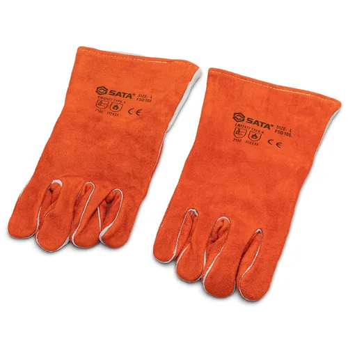 Miniatura 3 de SATA Guantes rectos para soldadura de dedos, talla grande, STFS0105, naranja