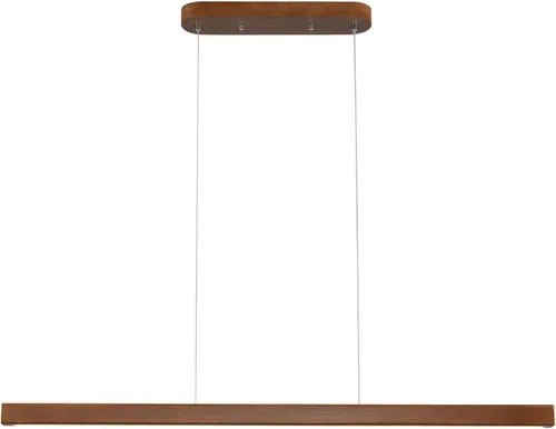 Miniatura 14 de YISDESIGN Lámparas colgantes lineales de madera de 47 pulgadas, modernas, LED, 36 W, regulables, iluminación colgante de techo, luces colgantes, Za.