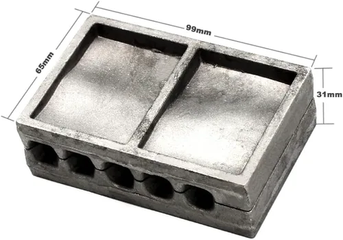 Miniatura 4 de Dimatteo Bank - Moldes para fregadero con 5 cavidades y 1,2.3 onzas, sin mango