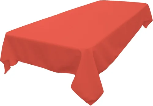 Miniatura 142 de LA Linen Mantel rectangular lavable de popelín de poliéster, resistente a las manchas y a las arrugas, cubierta de mesa 60x84, mantel de tela