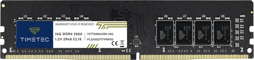 Miniatura 15 de Timetec 16GB KIT(2x8GB) DDR4 2666MHz PC4-21300 sin búfer, no ECC 1.2V CL19 1Rx8 rango único 288 pines UDIMM módulo de memoria RAM de actualización