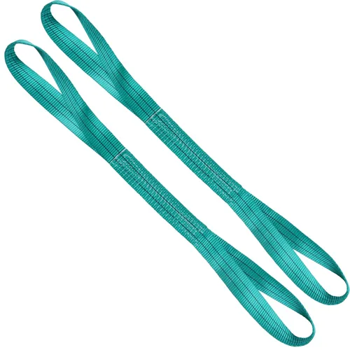 Miniatura 12 de Correas de elevación de 1 pulgada x 4 pies, 2 capas de alta resistencia plana de levantamiento de ojos, correas de nailon para levantamiento