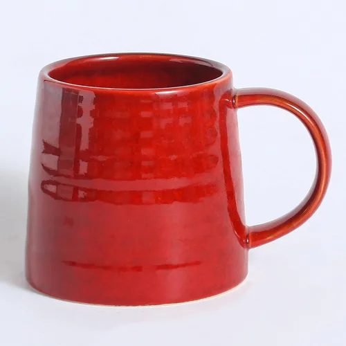 Miniatura 11 de Taza de café grande de cerámica, tazas de cerámica hechas a mano, tazas de té con mango grande para oficina y hogar, 15.5 onzas, aptas para Azul