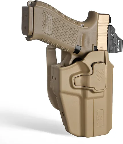 Miniatura 9 de Funda universal OWB para Glock/S&W/Sig/Springfield/CZ/Beretta/Taurus/Canik/FN/ 1911/Walther, se adapta a más de 100 pistolas para pistolas compactas