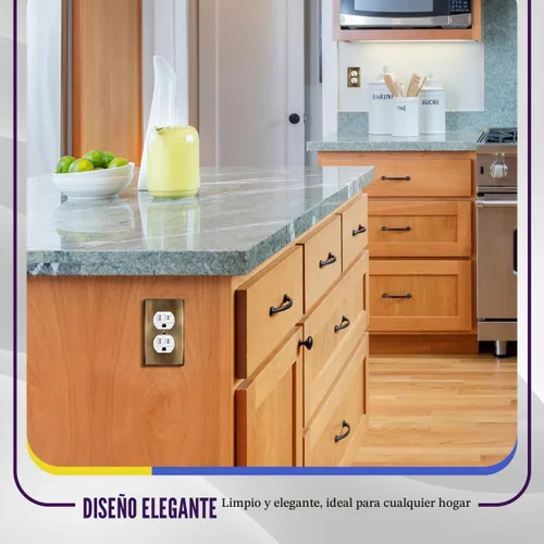 Miniatura 7 de ENERLITES Placa de pared de metal con salida dúplex para receptáculos, cubierta de salida de acero inoxidable, resistente a la corrosión