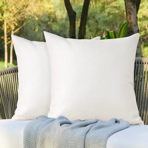 Miniatura 22 de OTOSTAR Paquete de 2 fundas de almohada impermeables para interiores y exteriores de 18 x 18 pulgadas, fundas de almohada decorativas para jardín