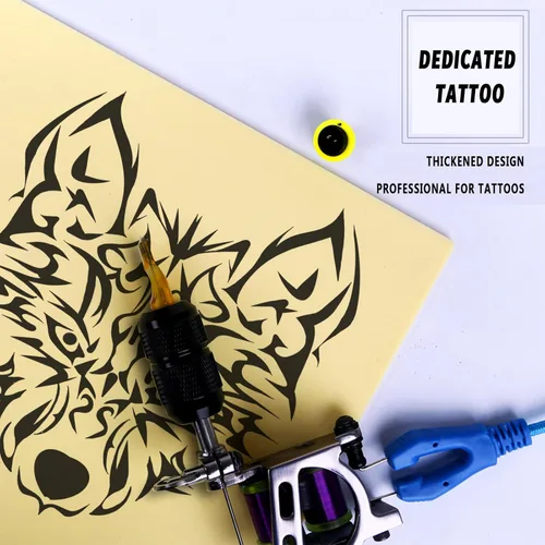 Miniatura 4 de Pieles de práctica de tatuajes en blanco, 6 piezas de tatuajes de práctica de piel de 0.118 in de piel falsa de 8 x 12 pulgadas, pieles de tatuaje