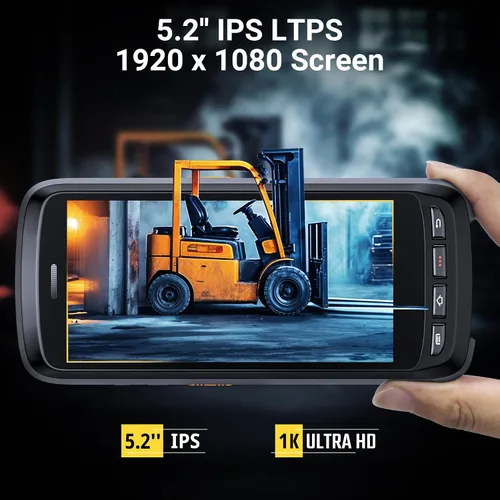 Miniatura 4 de Tera Android 11 escáner de código de barras PDA: con agarre de pistola de cuna de carga 8000mAh batería extra grande computadora móvil portátil 5.2