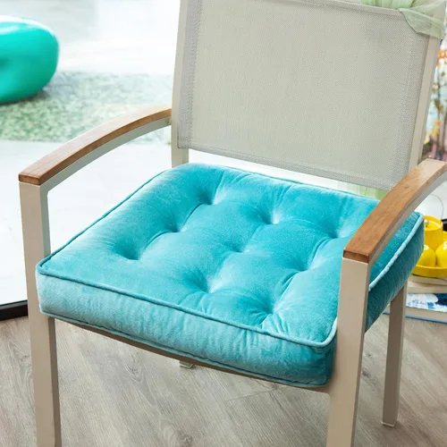 Miniatura 3 de 1 MIDDLE ONE Juego de 2 almohadas de suelo de espuma viscoelástica, cojines de suelo para adultos sentados, cojines de asiento cuadrados grandes