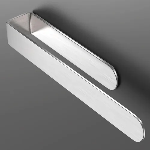 Miniatura 3 de HUFEEOH Soporte de Toalla de Mano, Barra de Toalla Autoadhesiva Soporte de Toalla para Gabinete de Cocina, Soporte de Toalla de Baño de Acero Plata