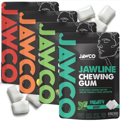 Miniatura 33 de JAWCKO Chicle Ultra-Resistente para Mandíbula Obtén una Mandíbula Más Fuerte y Cuadrada Chicle Duro de Entrenamiento para Mandíbula Fuerza 15X