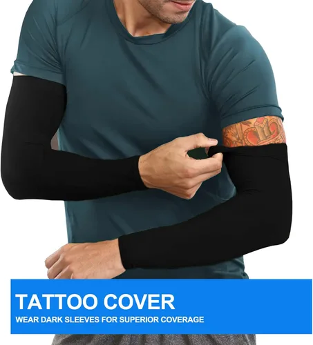 Miniatura 5 de 4 pares de mangas de protección solar UV para hombres y mujeres, refrescante, UPF 50, para béisbol, ciclismo, baloncesto