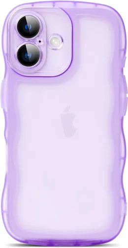 Miniatura 30 de SKYLMW Compatible con iPhone 6s Plus/6 Plus Case de 5.5", Linda Kawaii Marco Ondulado Rizado Forma de Marco Funda de Silicona Suave Resistente a