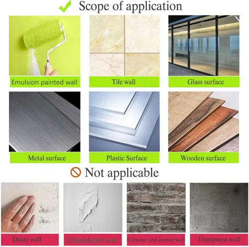 Miniatura 5 de Papel magnético de borrado en seco para pared, 50 x 18 pulgadas, adhesivo autoadhesivo para pizarra blanca con 12 marcadores magnéticos y borrador
