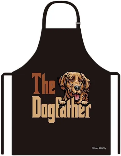Miniatura 18 de Delantal con divertido delantal de perro Golden Retriever para cachorros, Golden Retriever-2