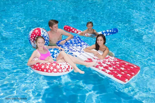 Miniatura 5 de Poolmaster American Stars - Flotadores inflables para piscina para niños y adultos