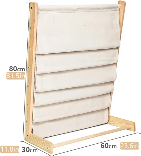 Miniatura 3 de Sling - Estantería para libros, para niños, color beige natural (beige, ancho: 25.4 pulgadas)