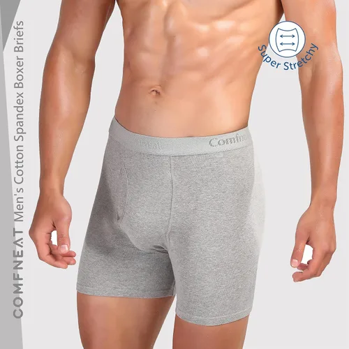 Miniatura 4 de Comfclean - Calzoncillos para hombre, 5 o 7 unidades, algodón y elastano, sin etiquetas, cómodos, suaves, elásticos