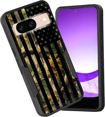 Funda para Pixel 6A, funda híbrida de doble capa resistente a prueba de golpes de policarbonato duro de silicona suave TPU para Google Pixel 6A de