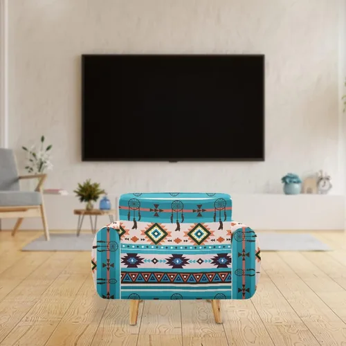 Miniatura 2 de Funda de sofá de alta elasticidad con patrón de geometría azteca atrapasueños, acogedor protector de sofá apto para sofá de 1 cojín, accesorios