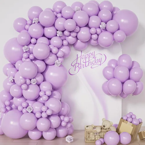 Miniatura 8 de Kit de arco de globos negros, 129 piezas de diferentes tamaños 18, 12, 10, 5 pulgadas, kit de guirnalda de globos negros para graduación, Halloween