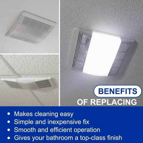 Miniatura 5 de HASMX Nutone - Lente de luz para ventilador de escape S53740000, compatible con modelos 605P, 660, 660P, 660RP, 665, 665F, 665N, 665RF, 665RP