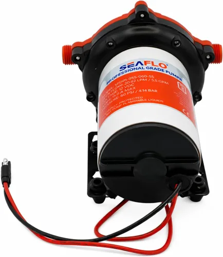 Miniatura 4 de SEAFLO bomba de agua de diafragma de alta presión, 12V, 5.5 GPM, 60 PSI