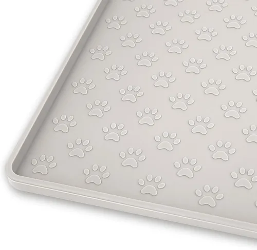 Miniatura 27 de Ptlom - Tapete para mascotas para perros y gatos, impermeable de silicona para cuencos de alimentación de mascotas para comida y agua, para perros