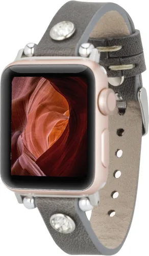 Miniatura 11 de HARDISTON Correa de Reloj Apple Watch Dama Ferro 38mm 40mm 41mm para mujeres/hombres, Hecho a Mano de Cuero Genuino, Correa de Reemplazo para iWatch