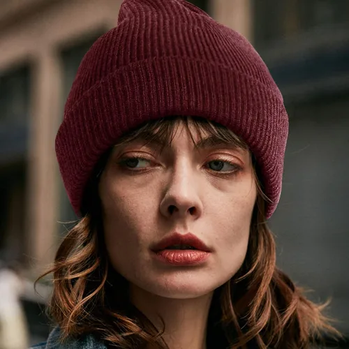 Miniatura 5 de La Paddy Gorro de punto 100 lana merina unisex cálido suave transpirable y acogedor elástico con puños