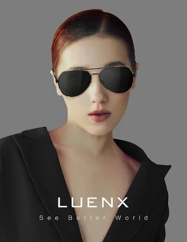 Miniatura 3 de Lentes para aviador Luenx polarizados, para hombres y mujeres, con armazón de metal grande, protección UV 400