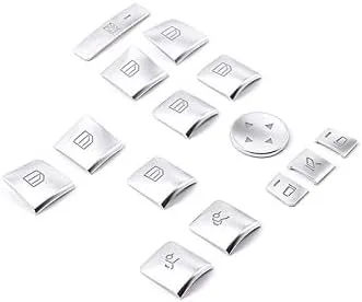 Miniatura 5 de Etiqueta engomada del botón de elevación de cristal de la ventana del coche para Mercedes Benz A/B/C (W204)/E (W212)/GLA/CLA/GLK/GL/ML/GLE Clase