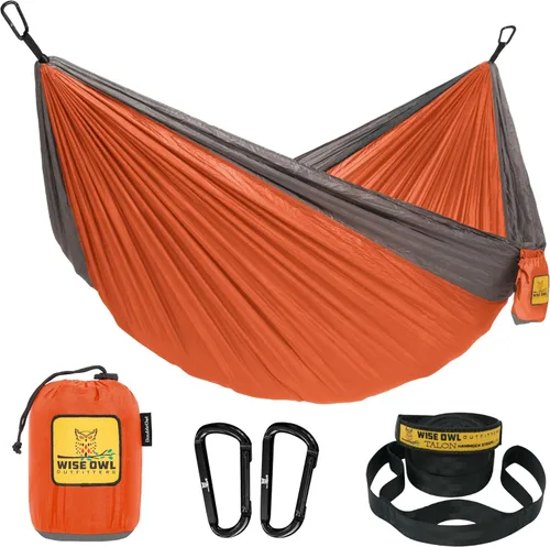 Miniatura 23 de Wise Owl Outfitters Hamaca de camping – Hamaca portátil de 500 libras con correas de árbol – viajes, mochileros, senderismo, equipo de campamento al