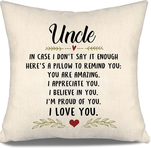 Miniatura 40 de En caso de que no lo diga lo suficiente aquí hay una almohada para recordarte que eres increíble, te aprecio, te quiero. Funda de almohada para tía