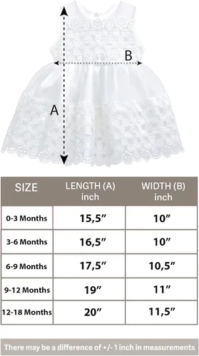 Miniatura 5 de Lilax Vestido de novia blanco sin mangas de tul de encaje para bebé niña traje de 3 piezas