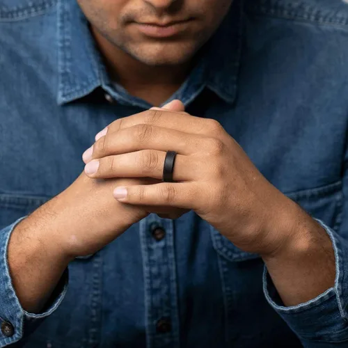 Miniatura 5 de Enso Rings - Clásico anillo de boda de silicona Hipoalergénico, unisex y cómodo para el estilo de vida activo 516 de pulgada de ancho, 564