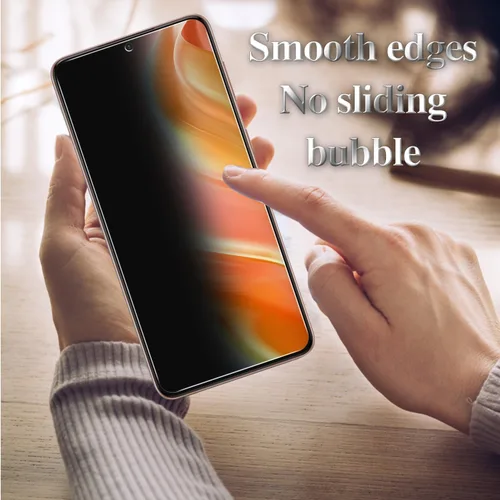 Miniatura 5 de Paquete de 3 protectores de pantalla de privacidad para Samsung S21 5G, antiespía, antiarañazos, dureza 9H, sin burbujas, compatible con fundas