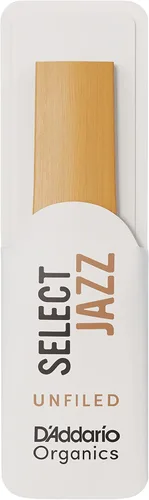 Miniatura 4 de D'Addario Organic Select Jazz Unfiled - Cañas de saxofón soprano - Cañas de saxofón - Selladas individualmente - 3 duras, paquete de 10