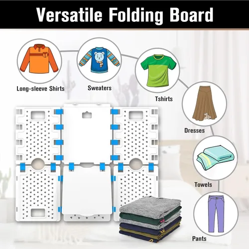 Miniatura 5 de BoxLegend V4 - Tabla plegable para camisas, carpeta de camisa ampliada y ampliada, plegable, herramienta de lavandería para adultos, carpeta
