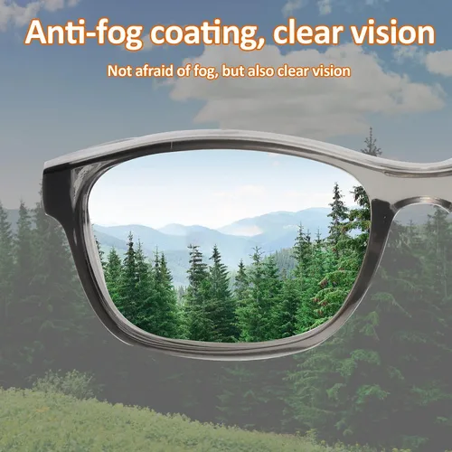 Miniatura 3 de ALWAYSUV Paquete de 2 lentes de seguridad para niños, antiempañamiento, bloqueo de luz azul, lentes transparentes de 5 a 12 años
