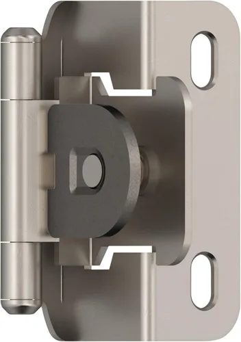 Miniatura 20 de Amerock Bisagra de gabinete doble desmontable Bisagra insertada de 3/8 pulgadas (10 mm) Bronce frotado con aceite Juego de 2 Bisagra