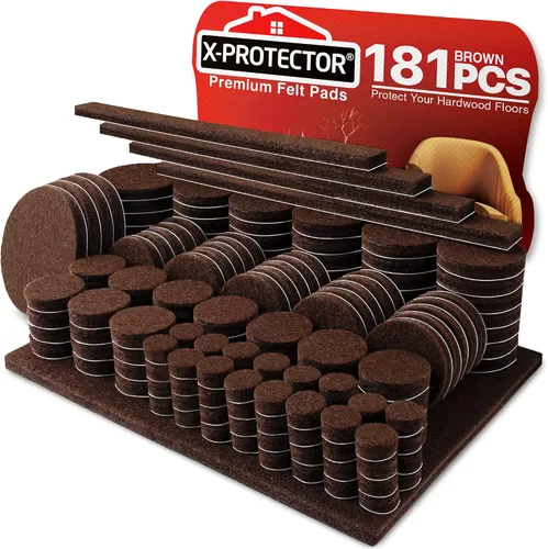 Miniatura 7 de Almohadillas de fieltro X-PROTECTOR para muebles, 235 piezas de alta calidad, los mejores protectores de piso de madera para proteger tu suelo