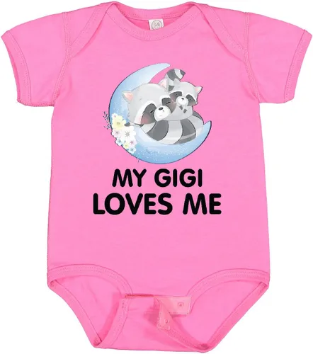 Miniatura 15 de inktastic Body de bebé Raccoon My Gigi Loves Me