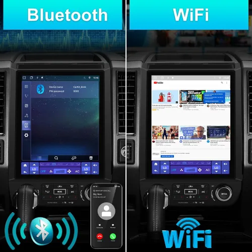 Miniatura 4 de AWESAFE Estéreo de coche para Ford F150 2015-2020 actualización, 12 pulgadas, estilo T, pantalla táctil, radio 8 núcleos, Carplay F150