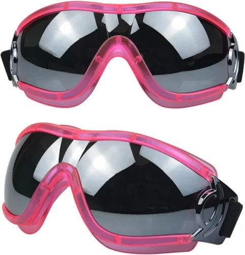 SANPLMG - Lentes de sol suaves para perros, gafas para mascotas, marco flexible, a prueba de viento, a prueba de polvo, protección ocular, con