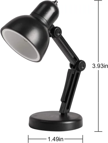 Miniatura 3 de Paquete de 2 mini lámparas de mesa LED plegables para lectura nocturna para el hogar, habitación, computadora, luces nocturnas, protección ocular