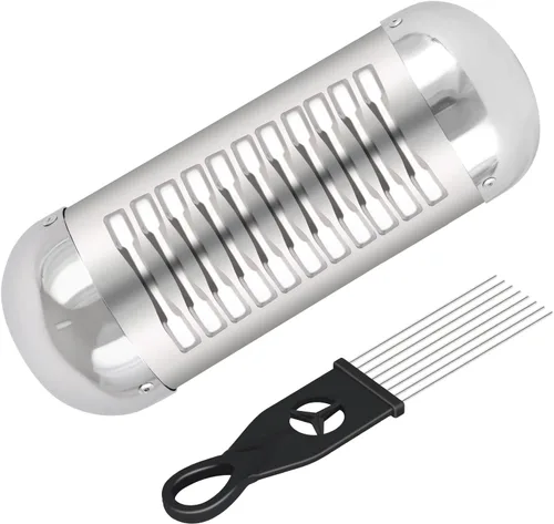 Miniatura 12 de EastRock Güiro Shaker de Acero Inoxidable de 8" x 3" Instrumentos Musicales de Percusión con Rascador