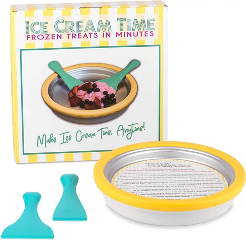 Máquina de helado - Golosinas congeladas en minutos - Ice Cream Time Pan - Yogur congelado, sorbete, gelato - Diversión familiar, alternativa