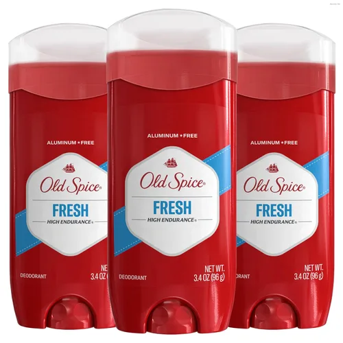 Desodorante Old Spice sin aluminio para hombres, alta resistencia, defensa contra el sudor y protección contra el olor 24/7, frescura duradera y